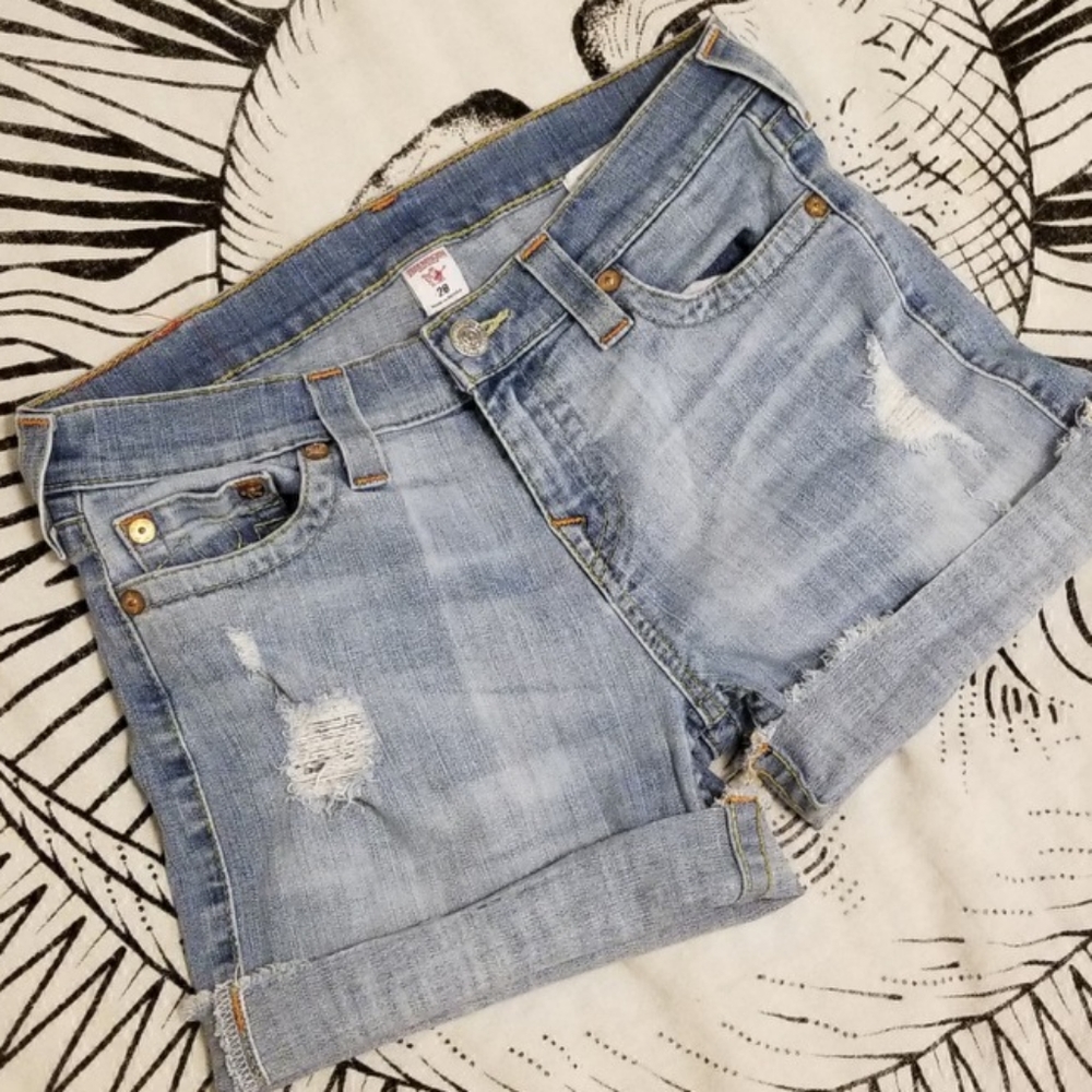 True Religion Boyfriend Shorts